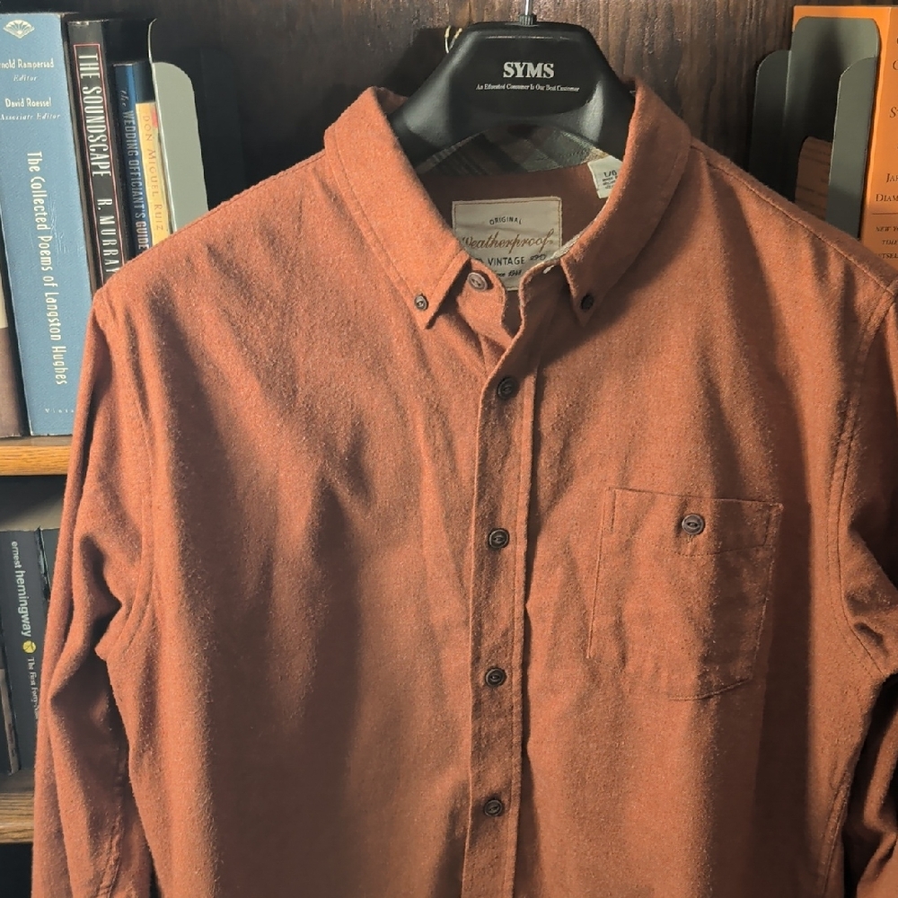Weatherproof Burnt Orange Button Down Shirt